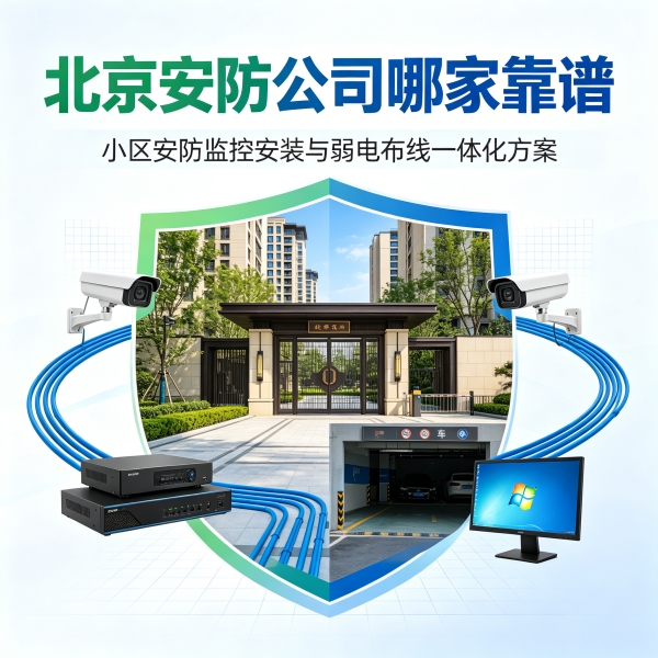 北京安防公司哪家靠谱？小区安防监控安装与弱电布线一体化方案
